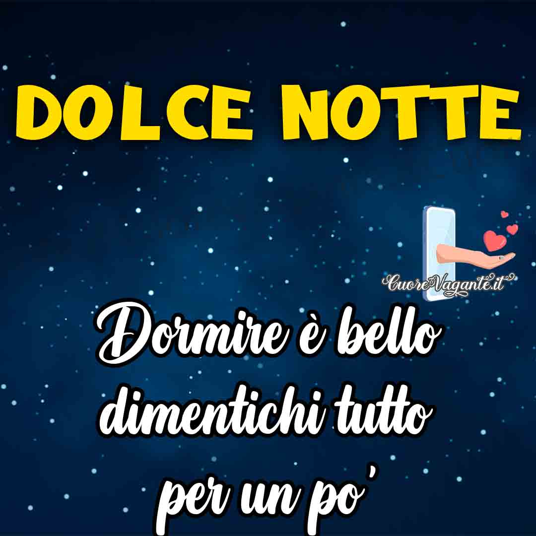 Dolce notte bellissime immagini